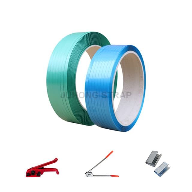 Manual PET Strapping with Buckle and Hand Tools(1) Manuelle PET Umreifung mit Schnalle und Handwerkzeugen(1)