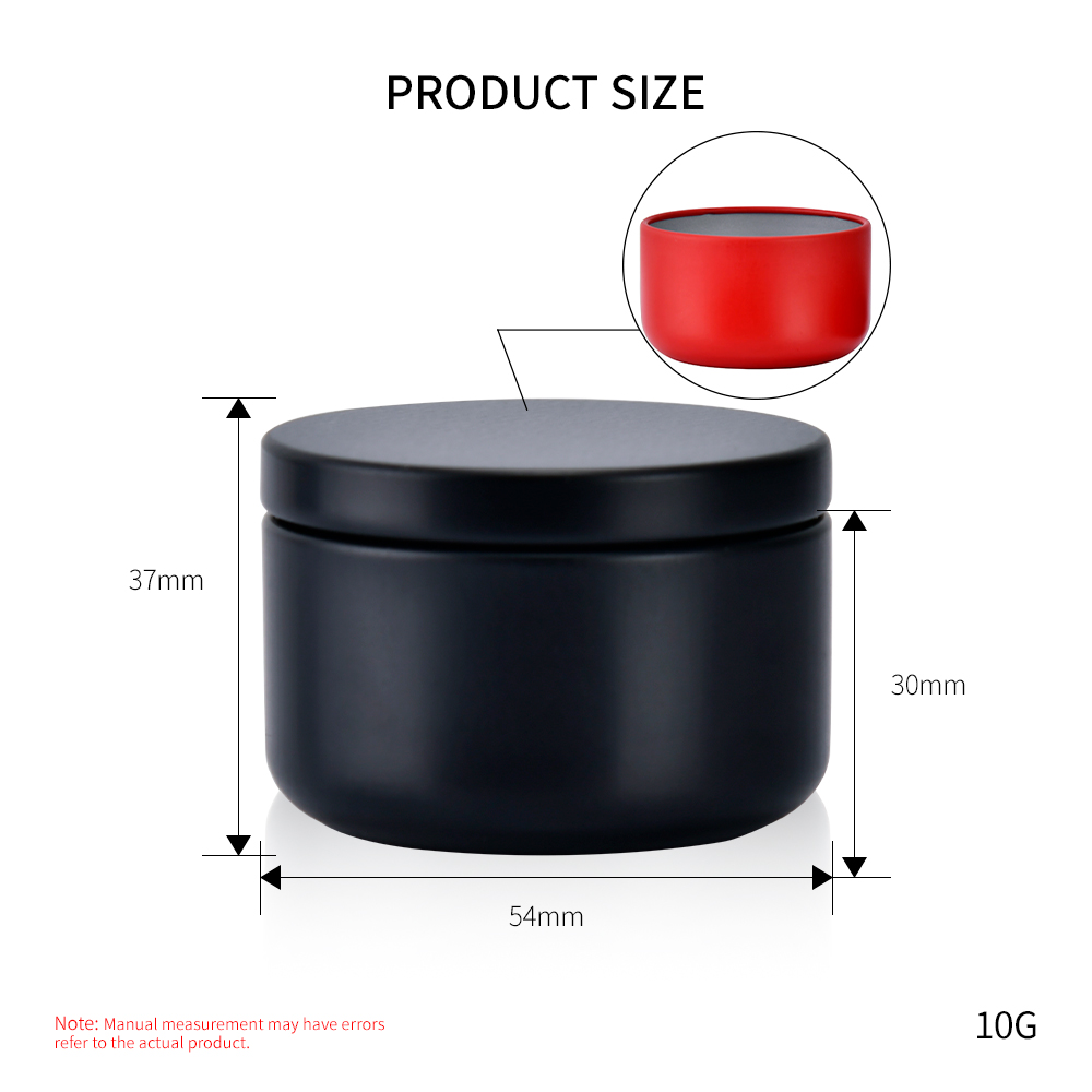 empty storage pot 10g cream metal aluminum tin وعاء تخزين فارغ 10 جرام من قصدير الألومنيوم المعدني الكريمي
