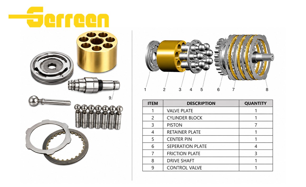PC120-6 SWING MOTOR 1 محرك التأرجح PC120-6 1