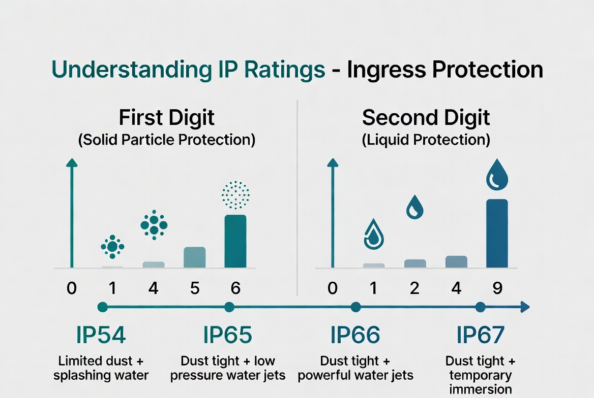 IP Rating Explainer Graphic IP Rating Explainer Graphic