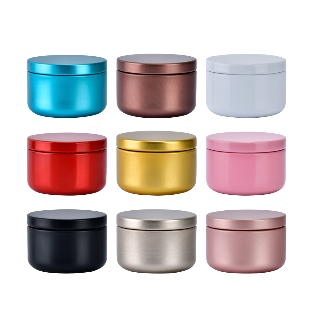 empty storage pot 10g cream metal aluminum tin وعاء تخزين فارغ 10 جرام من قصدير الألومنيوم المعدني الكريمي