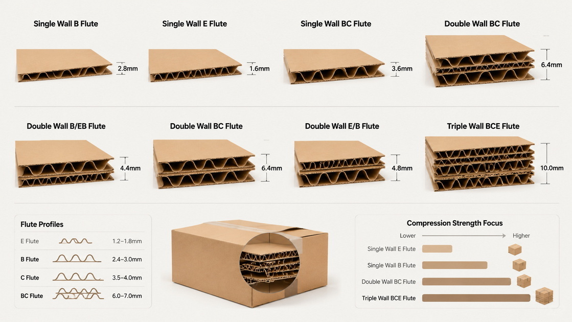 Corrugated Box Technical Structure 골판지 상자 기술 구조