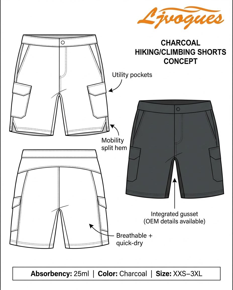 Pantaloncini da escursionismo e arrampicata premium a tenuta stagna