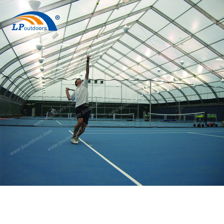 curved tent for tennis