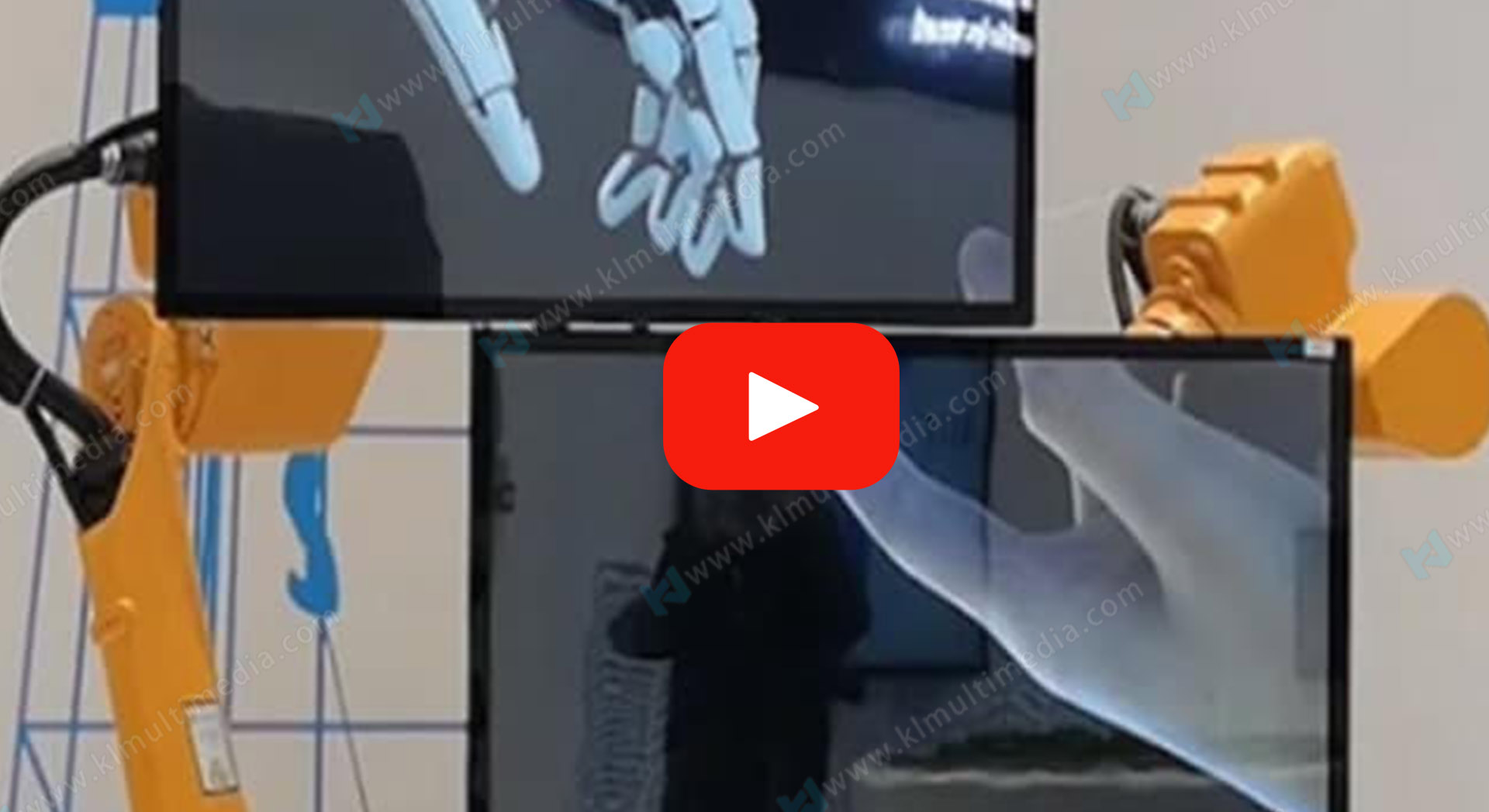 شاشة الذراع الروبوتية