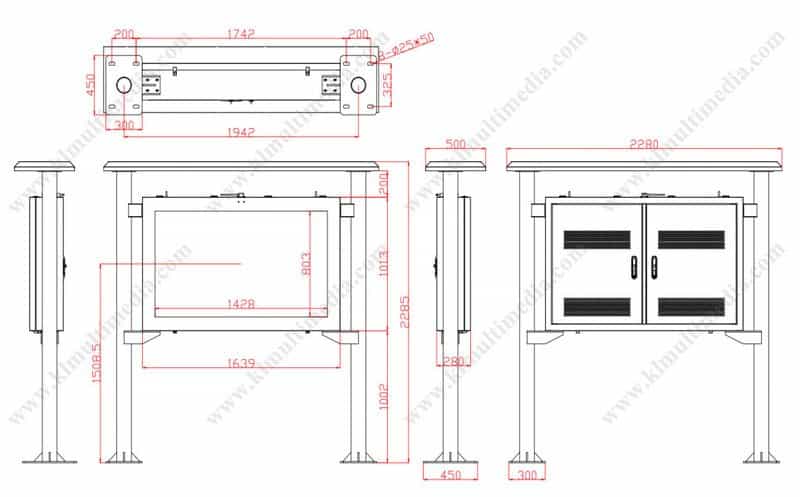 يعرض اللافتات الرقمية التفاعلية