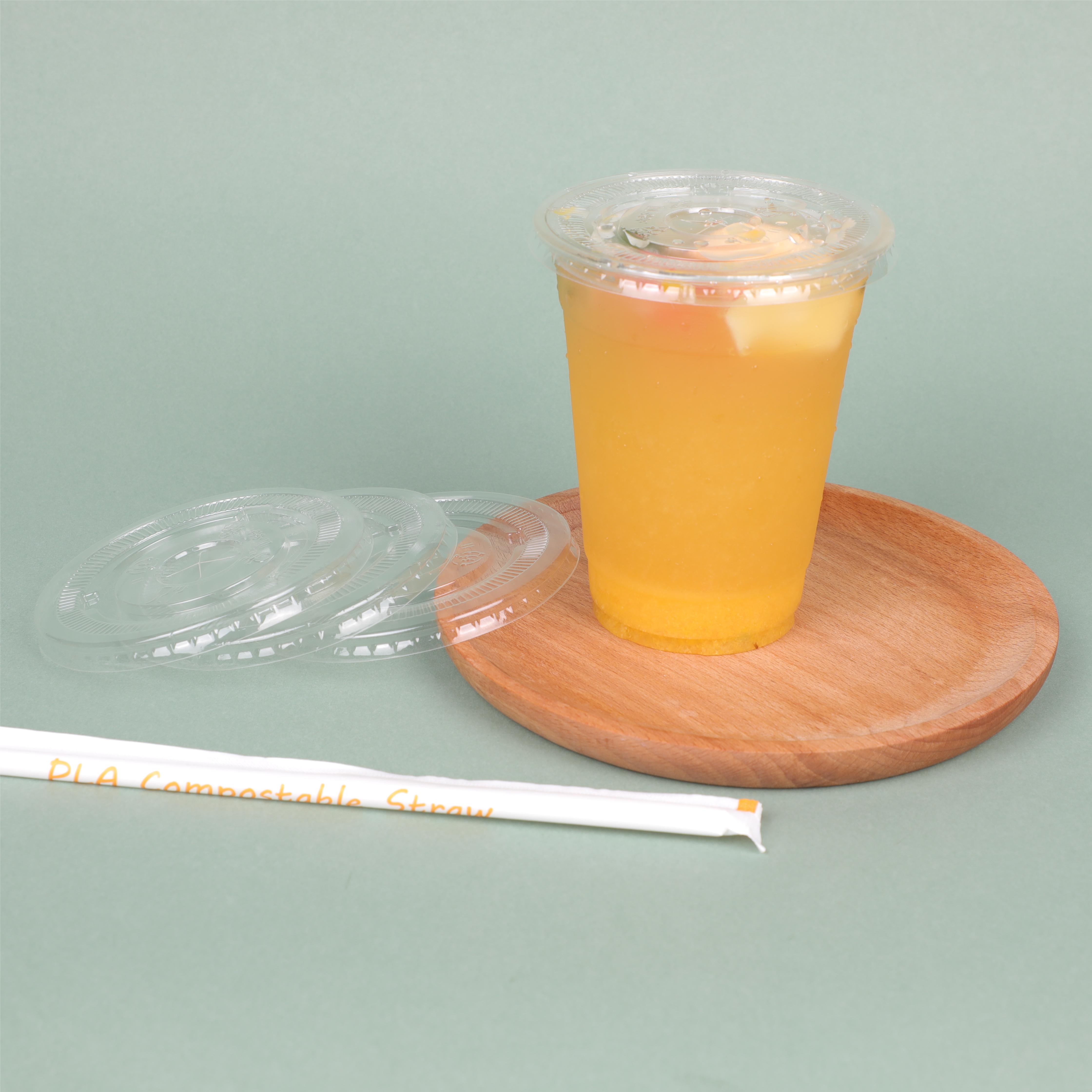 Piala PLA biodegradable transparan