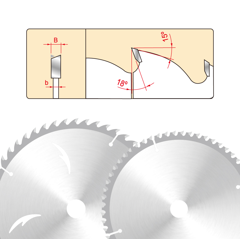 T.C.T Saw Blade ATB For Rip&Cross Cutting Wood