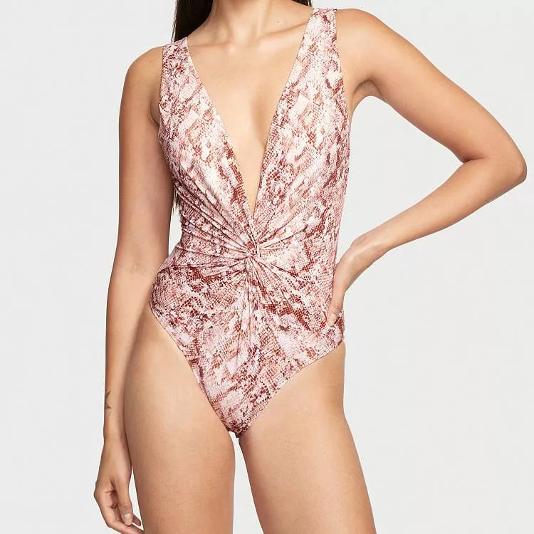 Twist Plunge Swimsuit Biċċa waħda