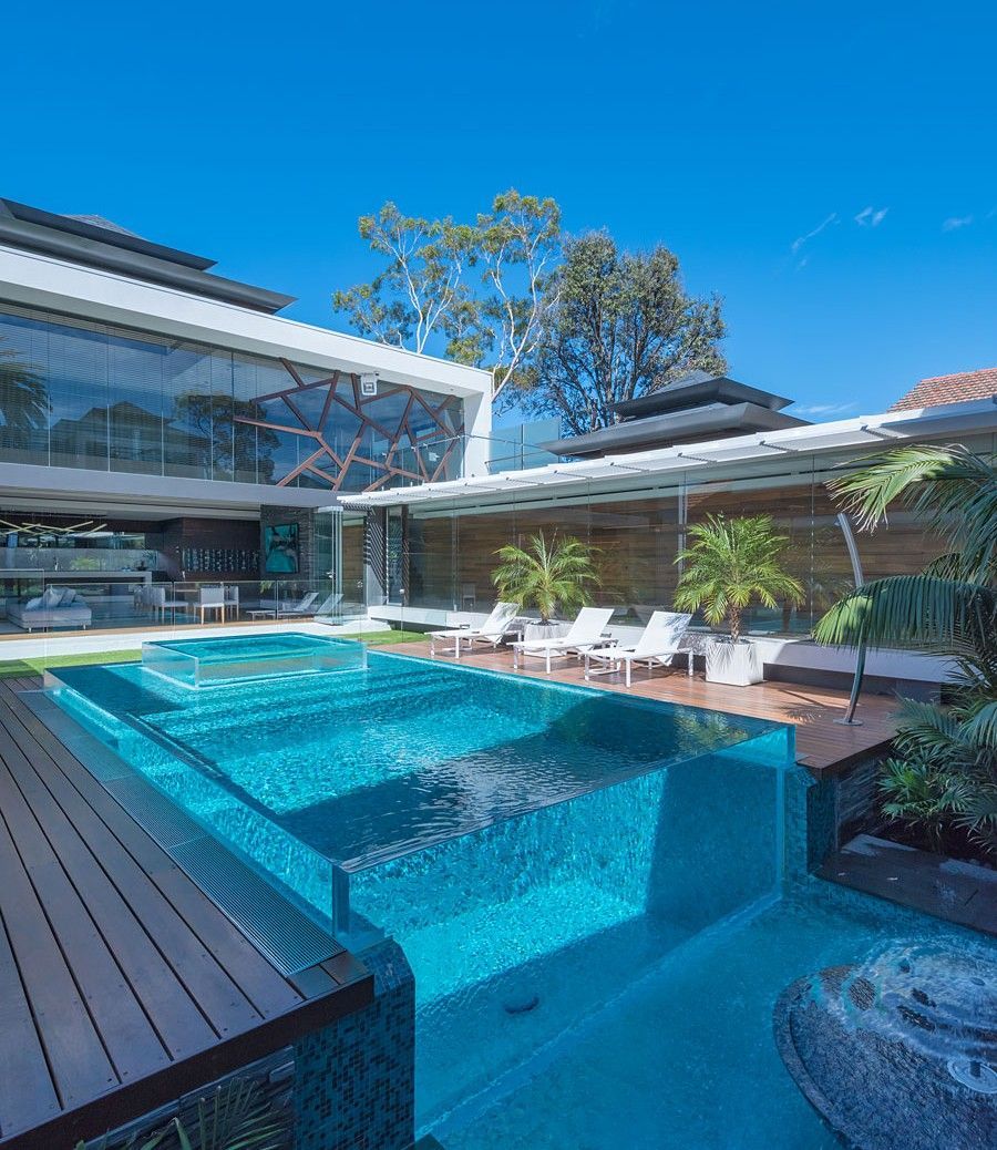 Piscines en L - choisir la forme de votre future piscine Suivez Leyu Aquarium Acrylique Factory - Leyu