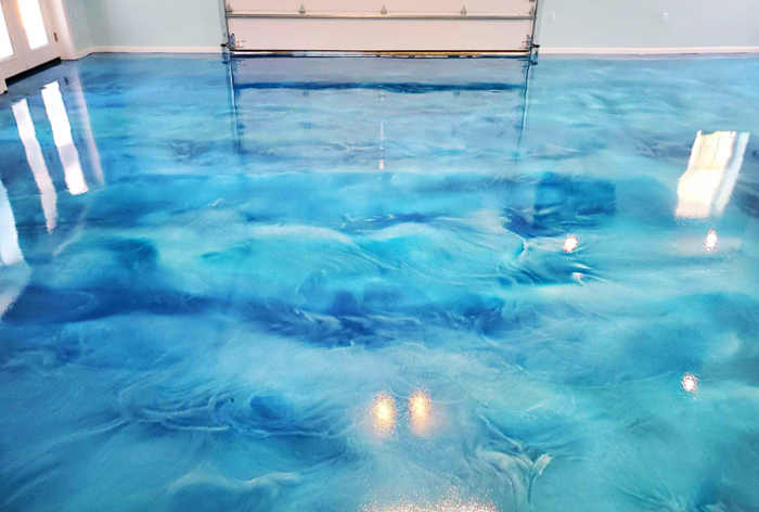 Samopoziomująca metaliczna farba epoksydowa do podł&oacute;g 