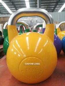 Kettlebells de competi&ccedil;&atilde;o de a&ccedil;o profissional