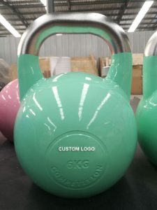 Kettlebells de competi&ccedil;&atilde;o de a&ccedil;o profissional