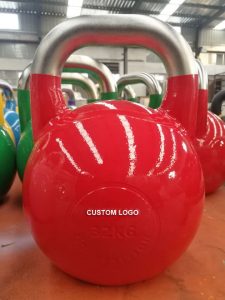 Kettlebells de competi&ccedil;&atilde;o de a&ccedil;o profissional