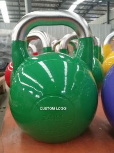 Kettlebells de competi&ccedil;&atilde;o de a&ccedil;o profissional