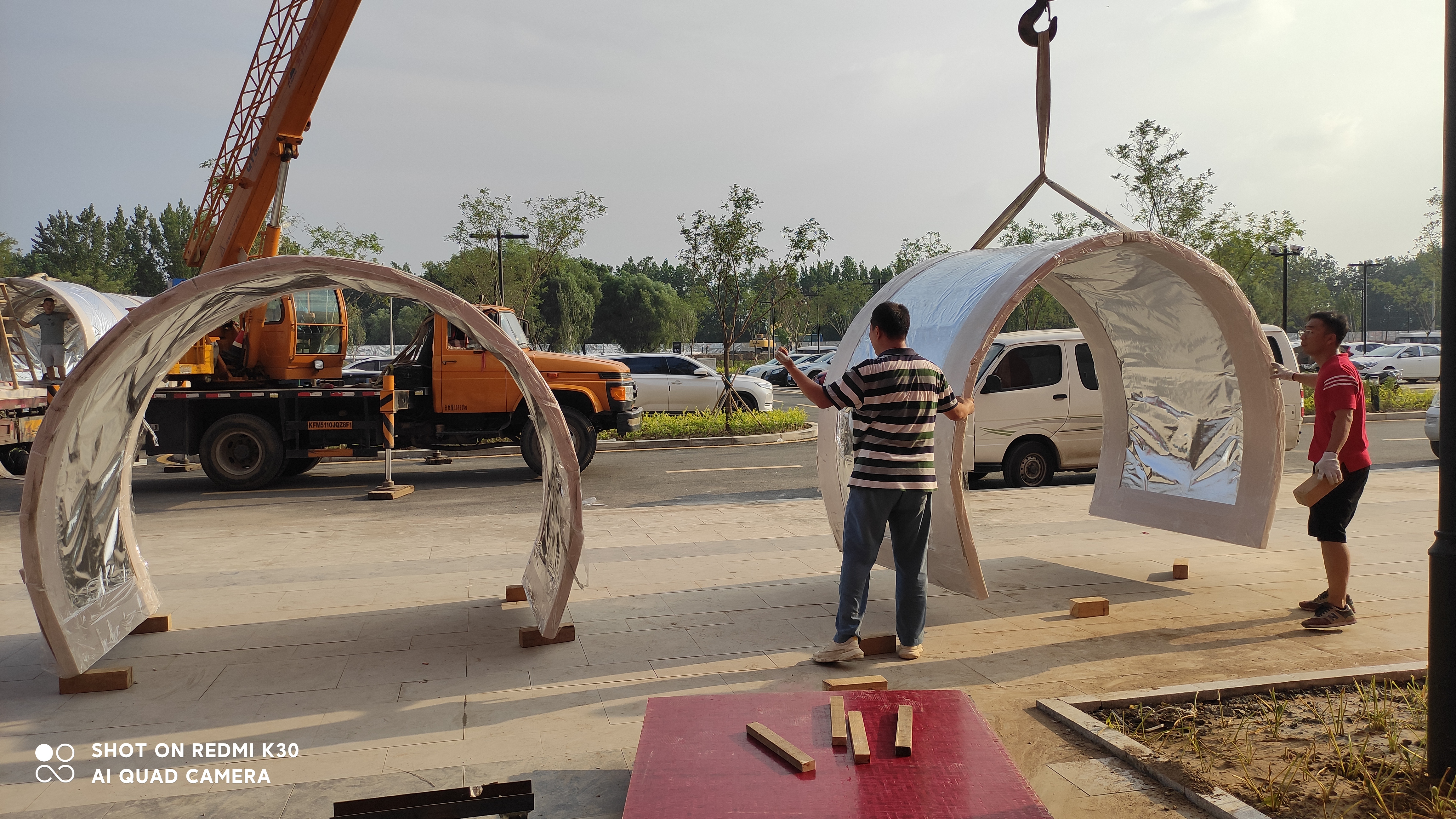 Akrila tunelo - instalado