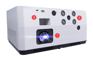 projector with built in games
