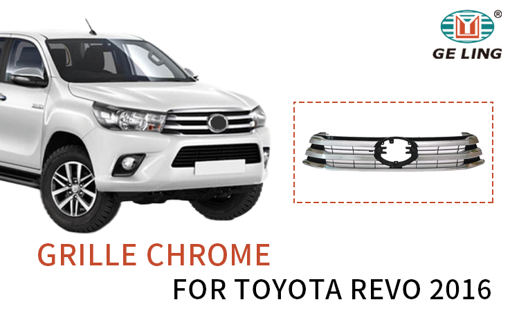 Toyota Hilux Revo 2016 için Chrome Grille