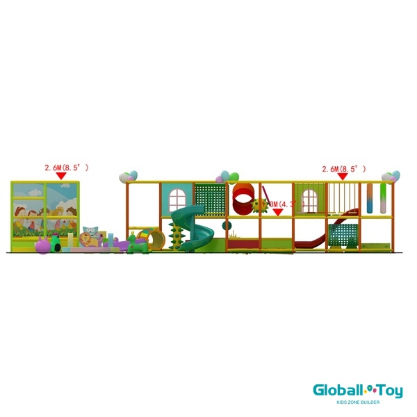 Toddler-Soft-Play-Center-Tunnel-Slide-Ball-Pit-Zone