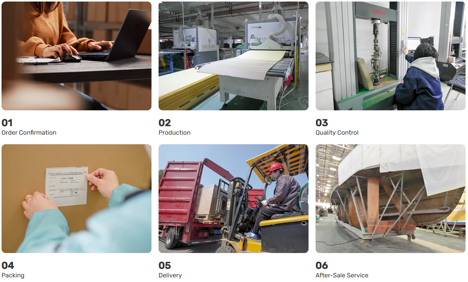 رغوة البولي فينيل كلوريد الإنتاج والمعالجة