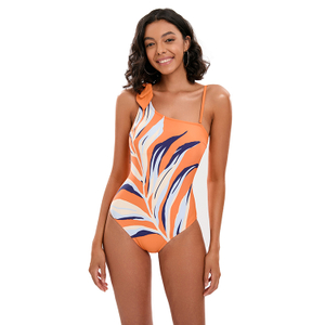 Costume de bain &agrave; une &eacute;paule personnalis&eacute; pour femmes