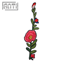 Durable Embroidered Patches Flower Embroidery Patch for Coats Rose Patch