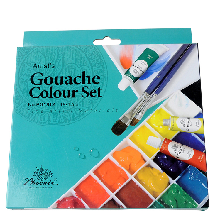 12ml Gouache Colour Set of 12 18 24