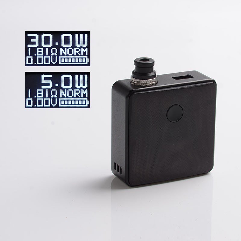 Аутентичный-SXK-Bantam-Revision-30W-VW-VAIALE WATTAGE-VAPE-BOX-MOD-KIT-WO-18350-BATTERY-BLACK-530W-1-X-18350-SEVO-30