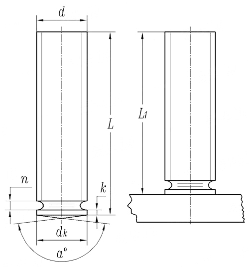 welding stud DIN 32500