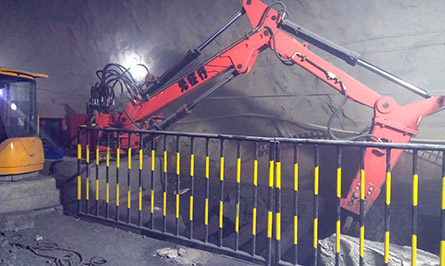 Sistem Boom Pemecah Batu Alas C600-2