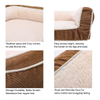 Stylish Warm Foldable Luxury Modern Eco-friendly Oxford Pet Sofa Dog Memory Foam Bed