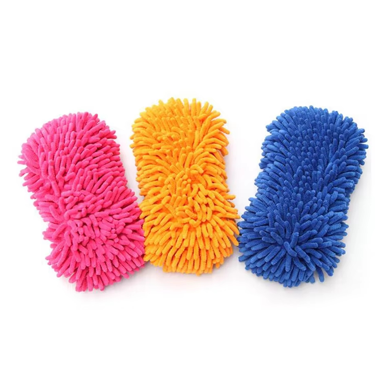 Microfiber Chenille Sponge Mitts (5)