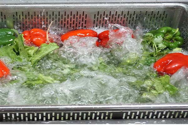 Cesta de limpieza de verduras y frutas