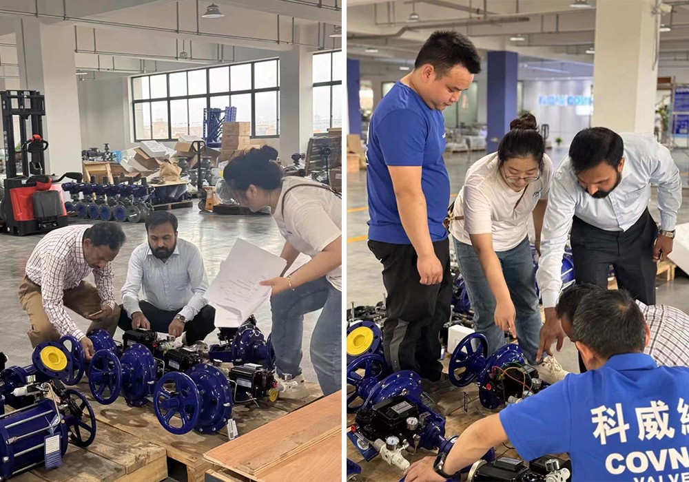 Pakistani Client Visits COVNA for Pneumatic Valve Inspection2 ลูกค้าชาวปากีสถานเยี่ยมชม COVNA เพื่อตรวจสอบวาล์วนิวเมติก2