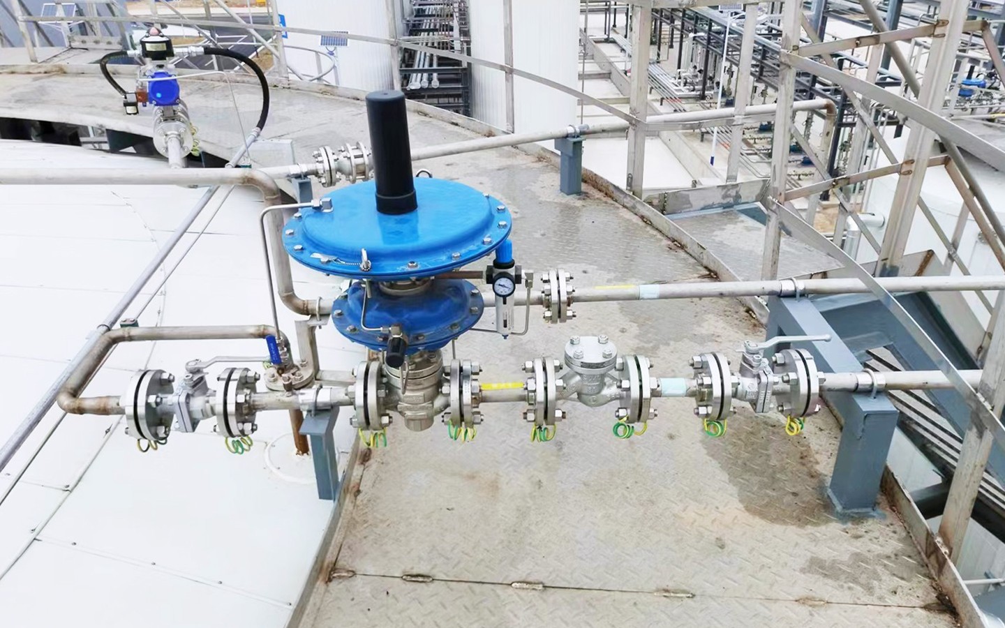 32-Zoll-Absperrklappe, chemische Industrie