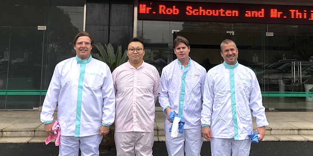 Warmly welcome Mr.Rob Schouten and Mr.Thijs Lingsma to visit our company