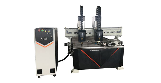 Mesin Woodworking Double Heads