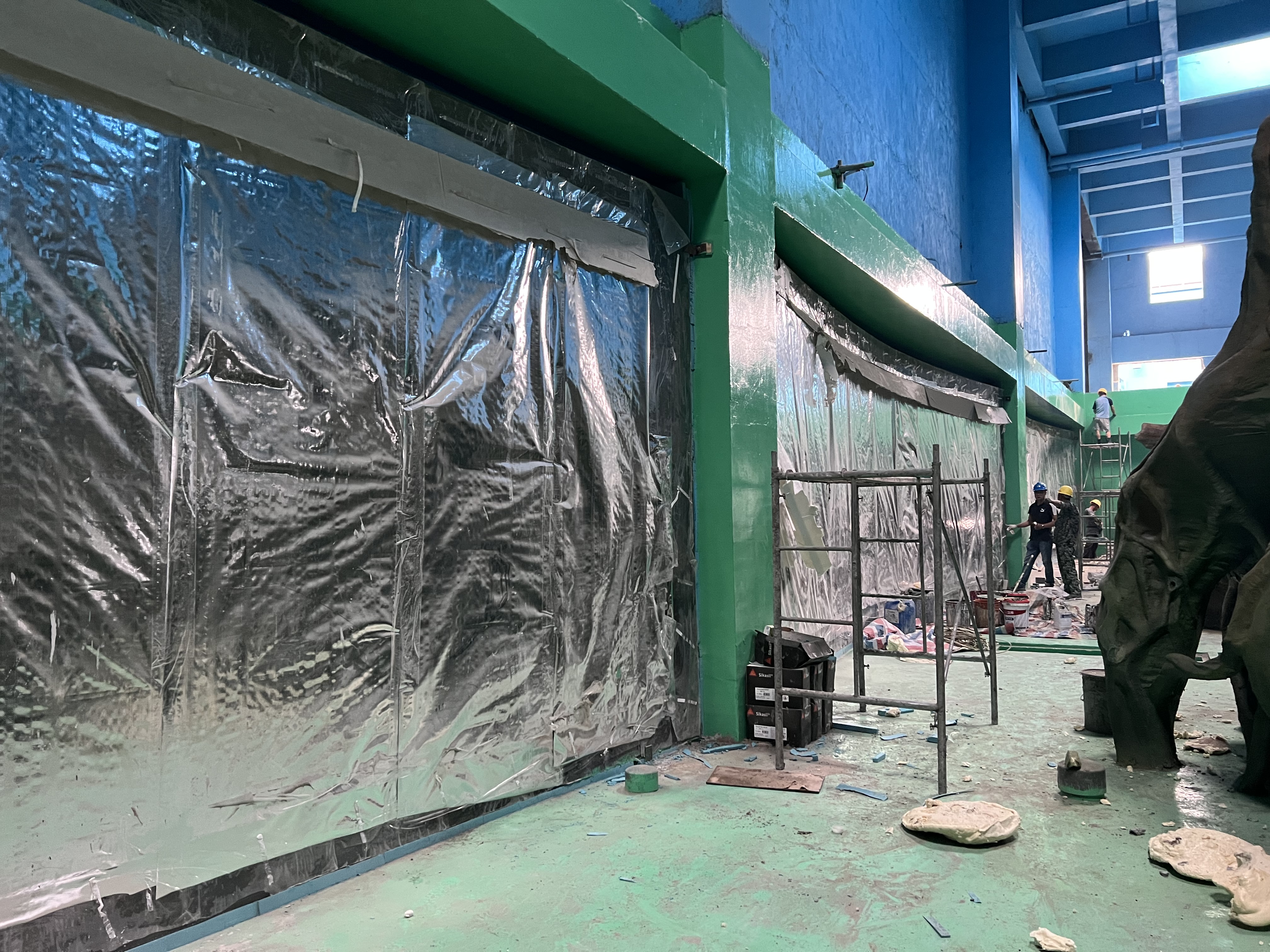 Aquariumpaneel van acrylraam - LEYU-installatie