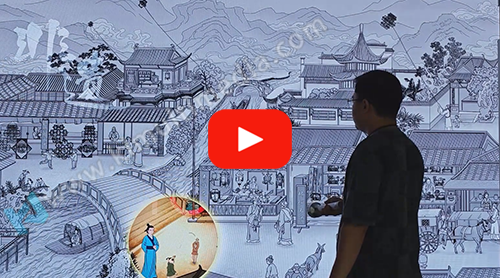 flashlight projection interactive