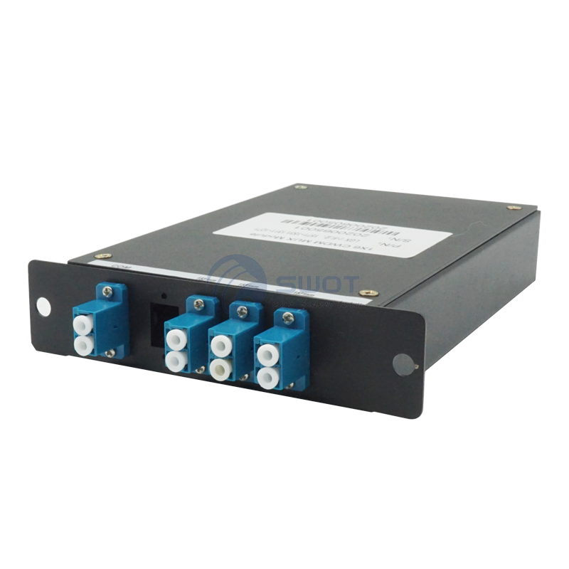 CWDM Mux Plc Splitter Optical Module 1X6 1270~1610nm With LC Duplex Connectors