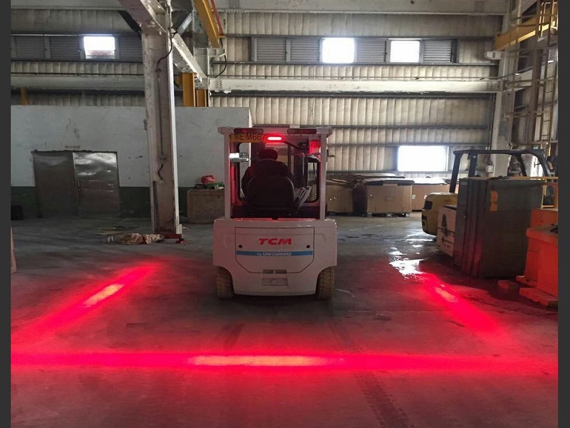 indicatore della zona vietata al carrello elevatore