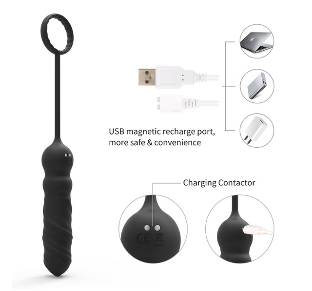 Vibromasseur masseur Anal avec t&eacute;l&eacute;commande sans fil, avec 16 fr&eacute;quences de Vibration, jouet sexuel pour Couple adulte