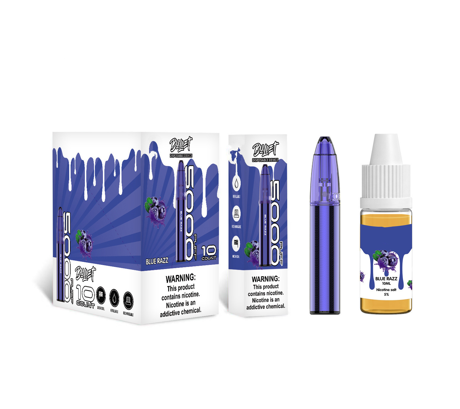 Rocket5000 Refillable Disposable Ecigs Pen