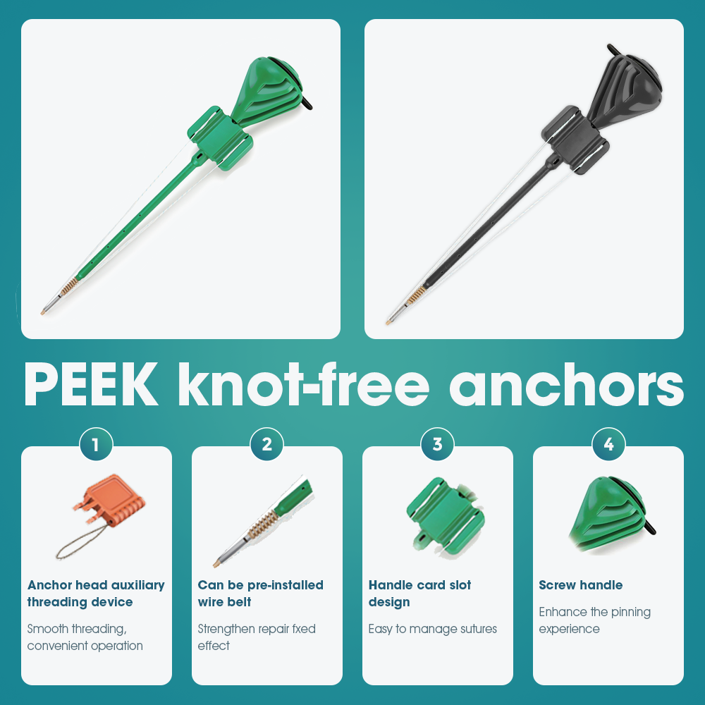 PEEK knot-free anchor