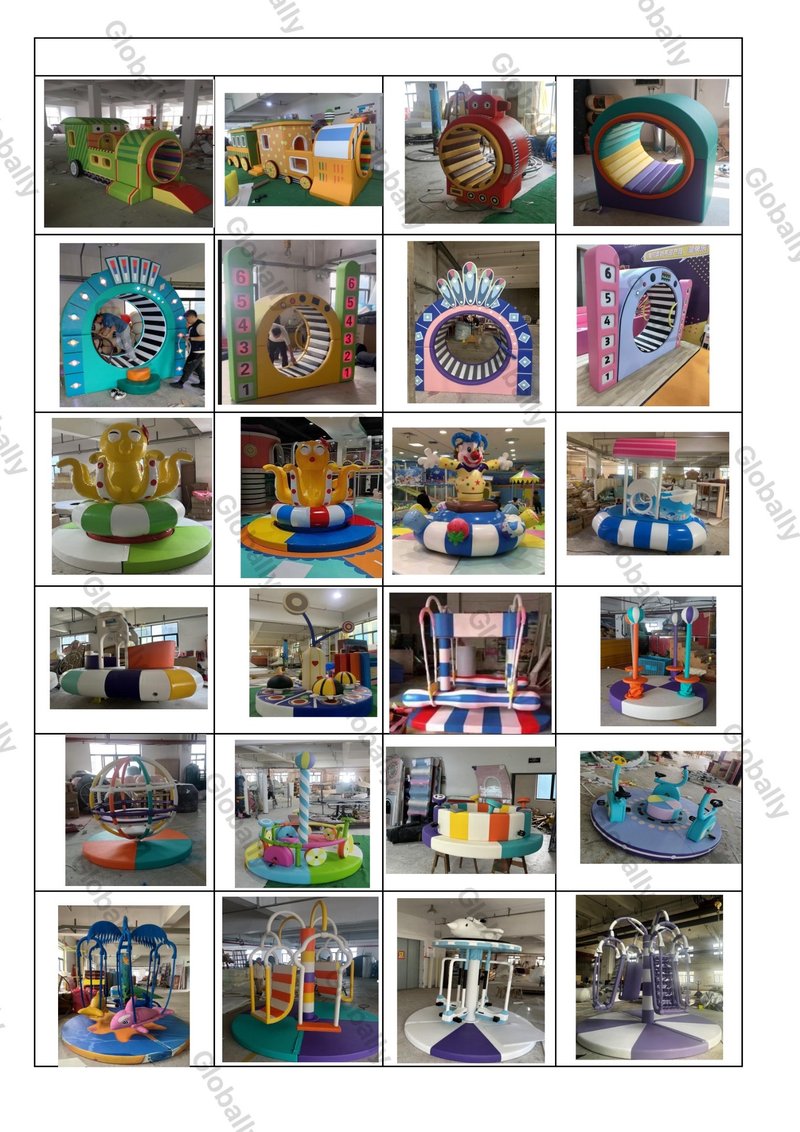 Mini carrossel infantil fantasia para passeio em móveis macios para brincar