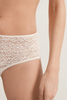Calces femenines d'encaix blanc reciclat superior 