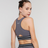 Grey et Alba Striata Women Sports Bra