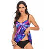 Ladies Strap Cross Plus Size Tankini Swimsuits