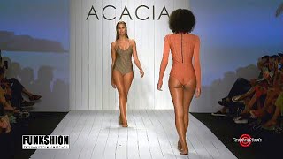 Ble mae Dillad Nofio Acacia yn cael ei wneud?