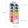 12pcs Solid Watercolour And 1pc Brush Set Dia. 2.8cm X 10pcs